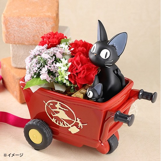 KIKI'S DELIVERY SERVICE - Czerwony wózek Jiji - Ramka do sadzenia 11,5 cm