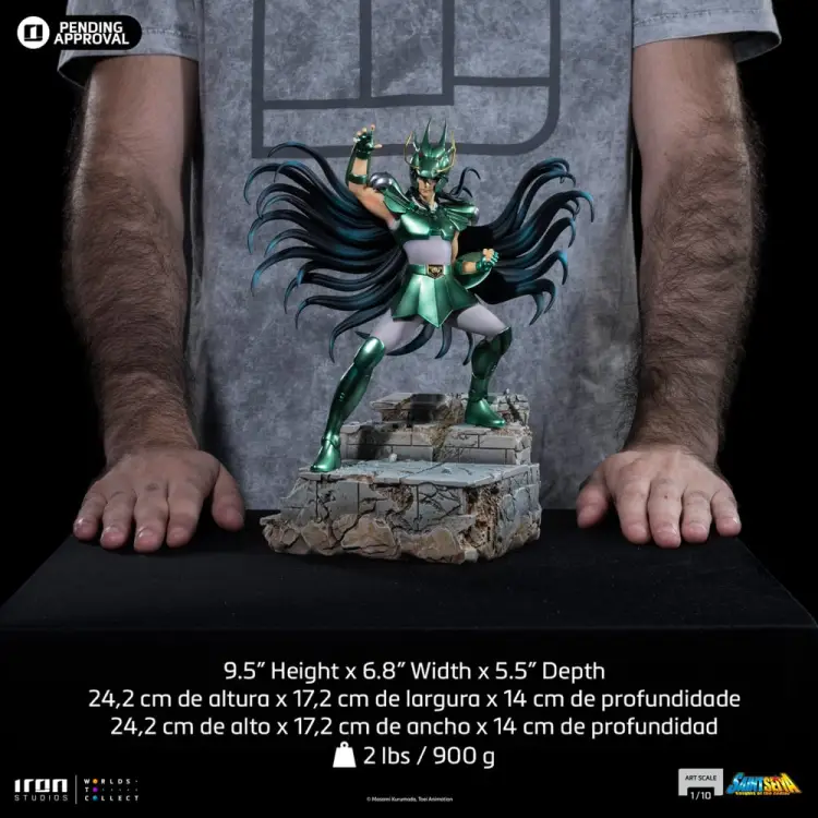 SAINT SEIYA - Smok Shiryu - Statuetka artystyczna w skali 1/10 24,2 cm