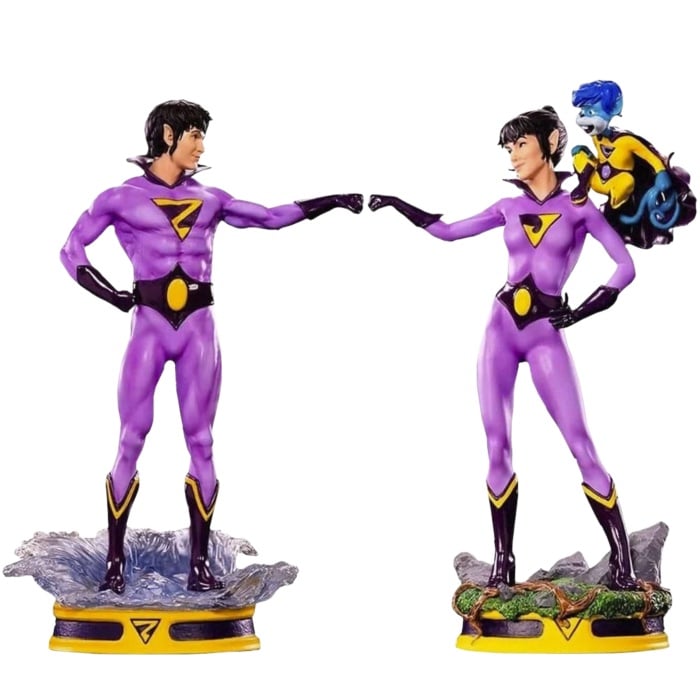 WONDER TWINS - 2-pak statuetek 1/10 Art Scale DELUXE - 21 cm na wyłączność