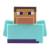 MINECRAFT - Steve - Kaczka do kąpieli