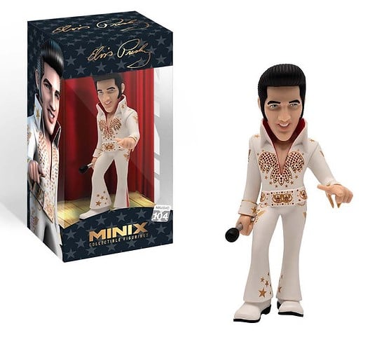 ELVIS - Elvis w białym garniturze - Figurka Minix # 12cm