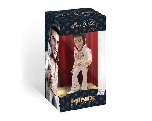 ELVIS - Elvis w białym garniturze - Figurka Minix # 12cm