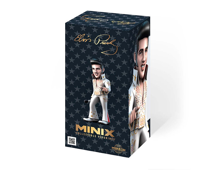 ELVIS - Elvis w białym garniturze - Figurka Minix # 12cm
