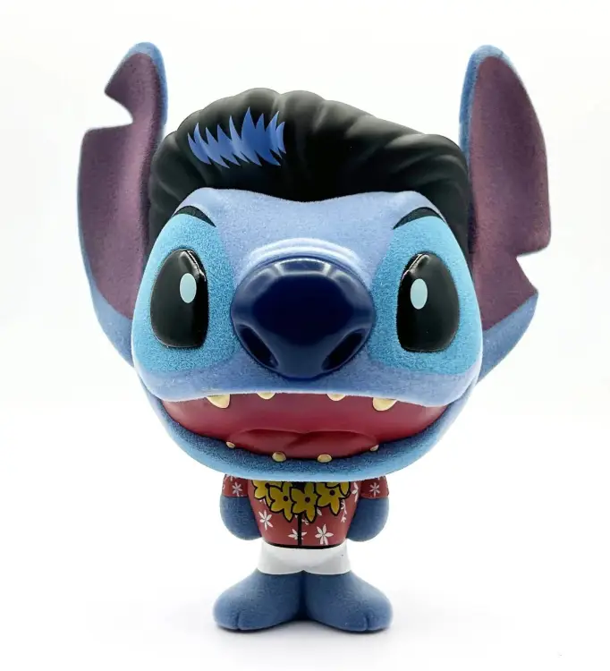 STITCH - Elvis Blue Hawaiian - Bhunny Flokowana Figurka Winylowa - 10cm