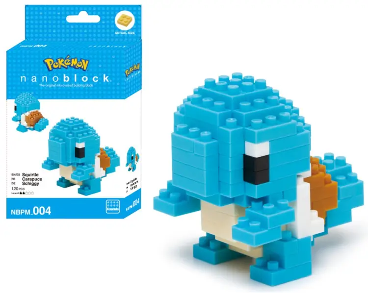 POKEMON - Squirtle - Figurka Nanoblock 10cm