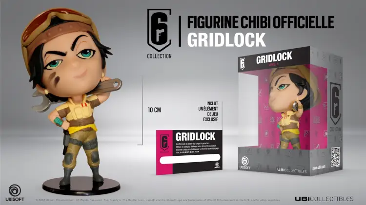 SIX COLLECTION Seria 5 - Figurka Gridlock Chibi (Oficjalny produkt Ubisoft)