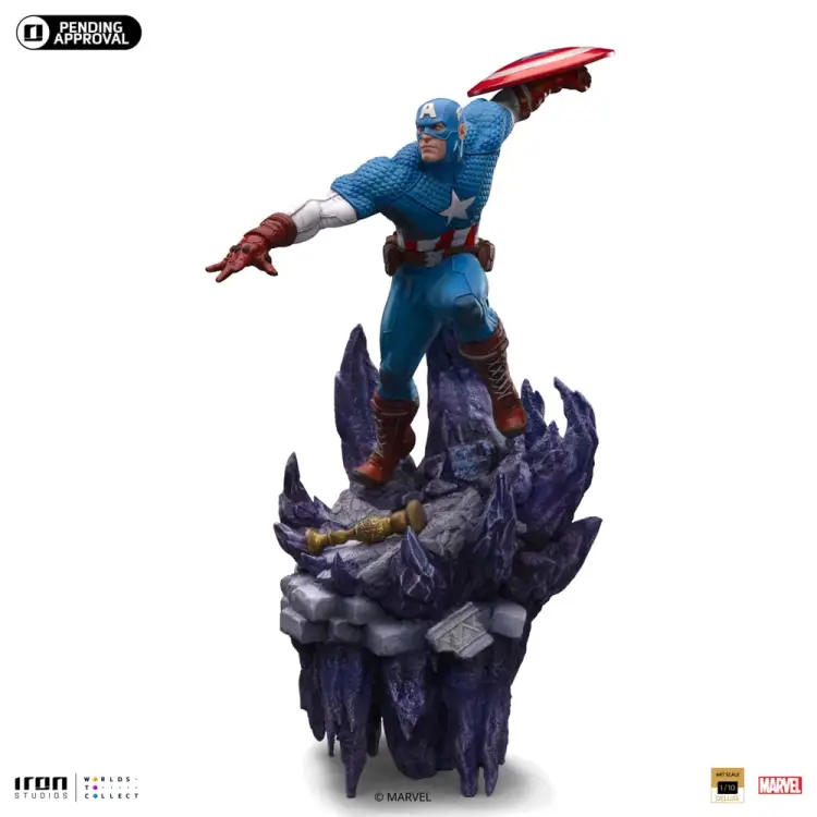 MARVEL - Kapitan Ameryka - Statua Art Scale Deluxe 1/10 34cm