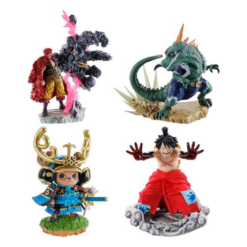ONE PIECE - Logbox Re Birth Wanokuni - Zestaw 4 figurek Petitrama 9cm