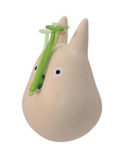 MY NEIGHBOR TOTORO - Biały Totoro z liściem - Figurka Culbuto 4,9 cm