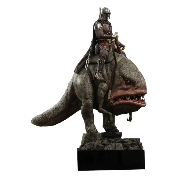 STAR WARS - Mandalorianin i Blurrg - Zestaw 2 figurek 37 cm