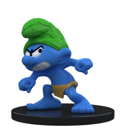 SMURF - Dziki Smerf - Figurka 4 cale