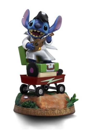 DISNEY - Stitch King Of Rock - Statuetka Art Scale 1/10 Deluxe 17cm