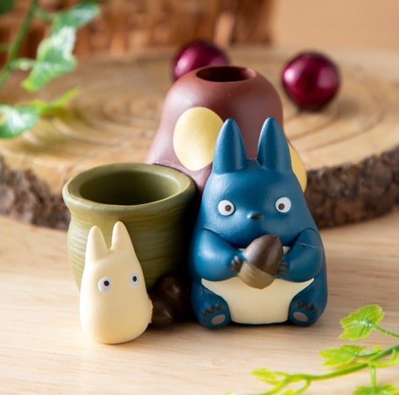 MY NEIGHBOR TOTORO - Niebiesko-biały Totoro - Długopis z figurką 4,5 cm