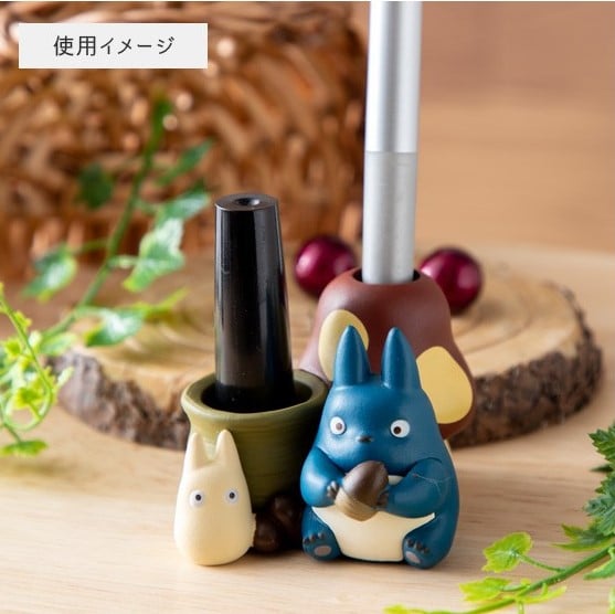 MY NEIGHBOR TOTORO - Niebiesko-biały Totoro - Długopis z figurką 4,5 cm