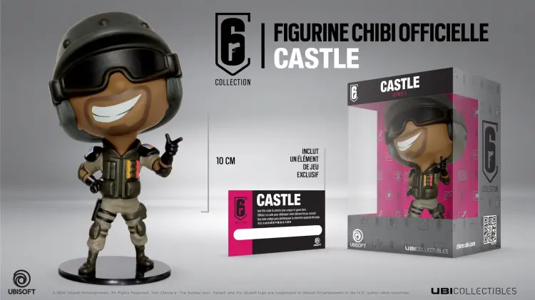 SIX COLLECTION Seria 5 - Figurka Castle Chibi (Oficjalny produkt Ubisoft)