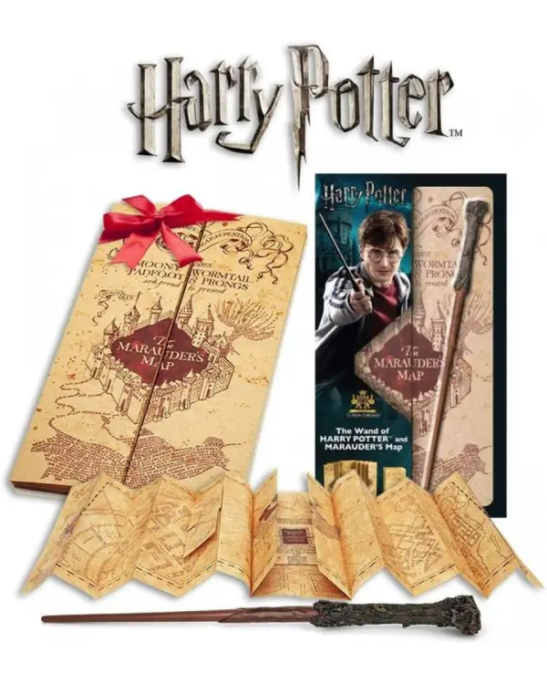 HARRY POTTER - różdżka Harry'ego i mapa Maraudera