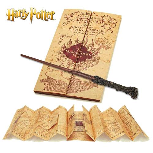 HARRY POTTER - różdżka Harry'ego i mapa Maraudera