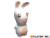 LAPINS CRETINS - Figurka antystresowa - Modele 4 - Normalna (10 cm)