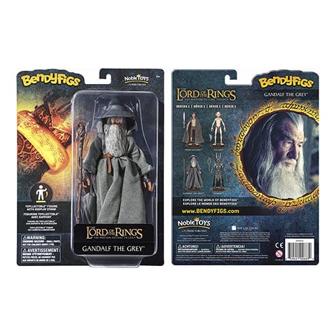 Władca Pierścieni - Gandalf - Figurka Bendyfigs z podpórką