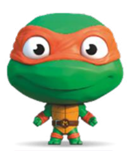 TEENAGE MUTANT NINJA TURTLES - Michelangelo - elastyczna figurka 10 cm