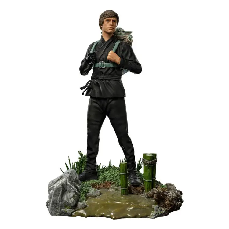 KSIĘGA BOBA FETT - Luke & Grogu - Figurka 1/10 w skali artystycznej 20 cm