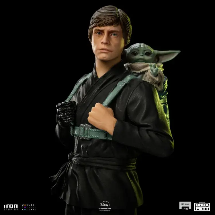 KSIĘGA BOBA FETT - Luke & Grogu - Figurka 1/10 w skali artystycznej 20 cm
