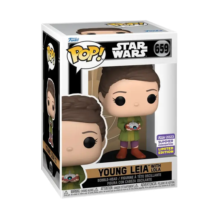Funko POP! Star Wars: Obi-Wan Kenobi Young Leia with Lola (SDCC 2023 Exclusive)