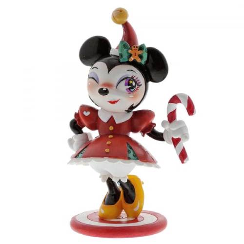 DISNEY - Miss Mindy World - Statuetka z żywicy - Świąteczna Minnie - 16 cm