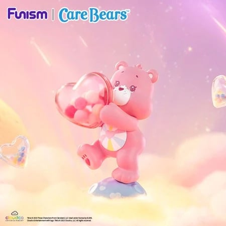 CARE BEARS - Planeta Radości - Zestaw 8 figurek w ciemnym pudełku 12 cm