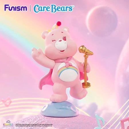 CARE BEARS - Planeta Radości - Zestaw 8 figurek w ciemnym pudełku 12 cm