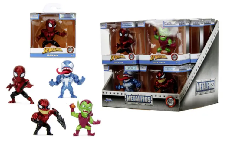 SPIDER-MAN - Zestaw figurek 2,5 cala - 4 modele - 12 sztuk - fala 3