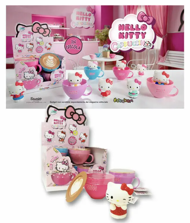 HELLO KITTY - Tajemnicza kapsułka cappuccino (display 8 szt.)
