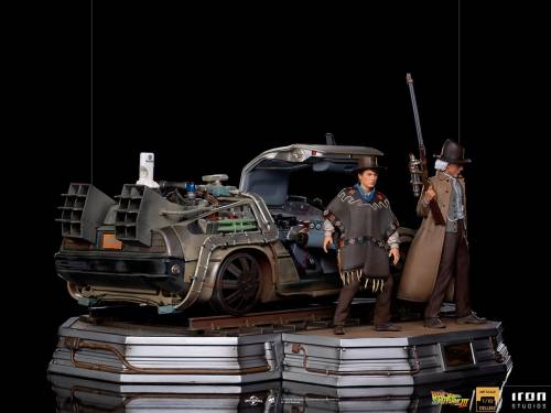 BACK TO THE FUTURE 3 - Delorean Full Set - ArtScale 1/10 - 32 cm