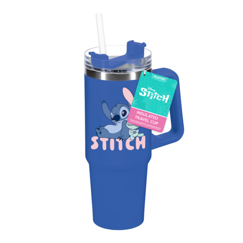 STITCH - Kubek podróżny XL 900ml ze słomką