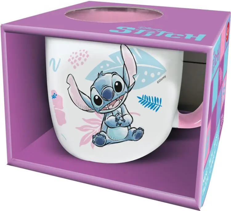STITCH - Watercolor Pink - Kubek Elite z kolorowym wnętrzem - 13Oz