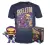 Funko POP! Skeletor, naklejka: Walmart, Battle Armor, GITD) Pop + koszulka - Masters of the universe #1000