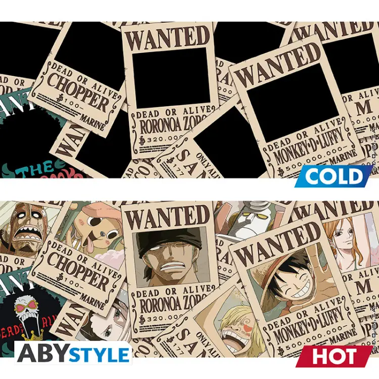 ONE PIECE - Wanted - Kubek termiczny 460ml