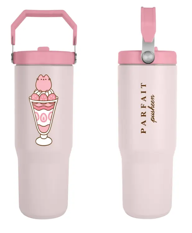 PUSHEEN - Kubek podróżny XL z uchwytem 30oz