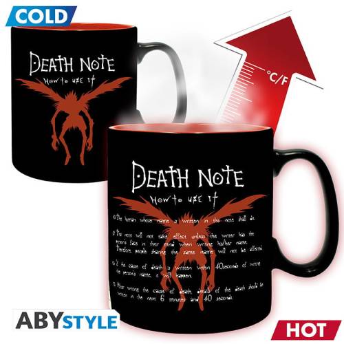 DEATH NOTE - L & Light - Kubek Heat Change 460ml