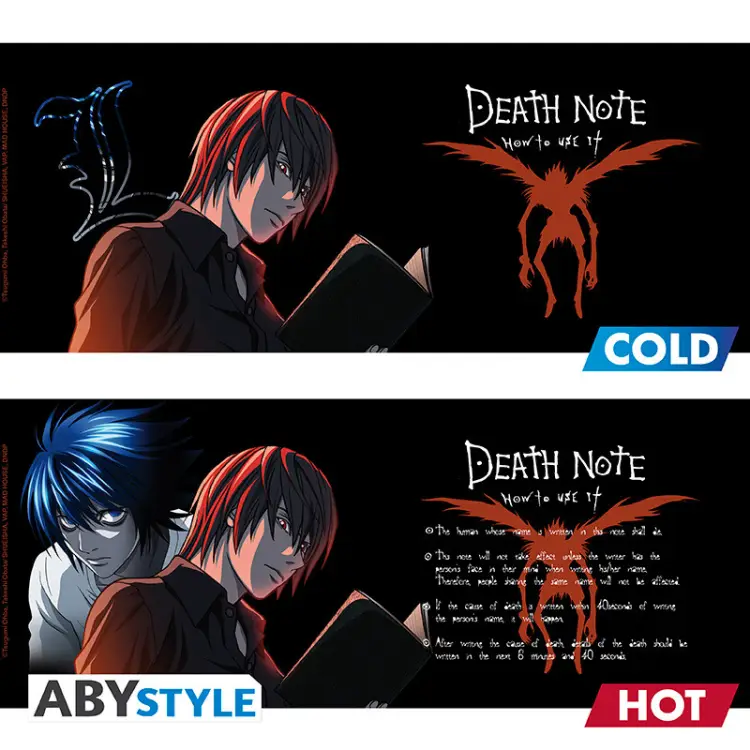 DEATH NOTE - L & Light - Kubek Heat Change 460ml
