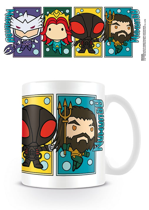 AQUAMAN - Kubek - 10 uncji - Kolorowe bloki postaci