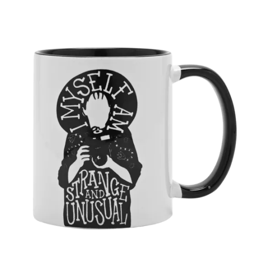 BEETLEJUICE - Black&White - Strange - Wewnętrzny kolorowy kubek - 10Oz