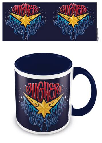 MARVEL - Kolorowy kubek wewnętrzny - Kapitan Marvel - Niebieski