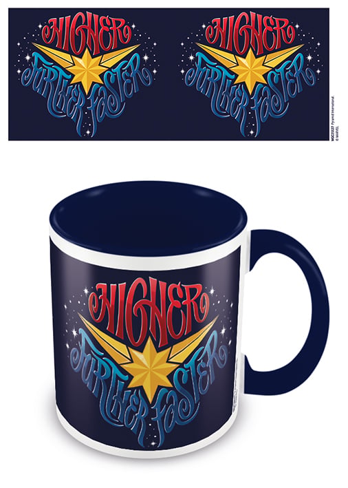 MARVEL - Kolorowy kubek wewnętrzny - Kapitan Marvel - Niebieski