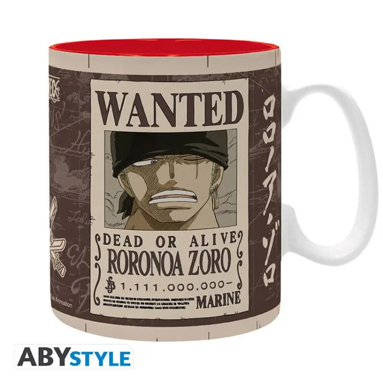 ONE PIECE - Zoro Wanted - Kubek 460ml