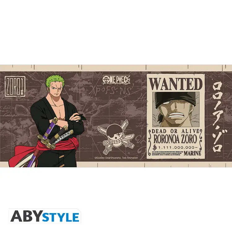ONE PIECE - Zoro Wanted - Kubek 460ml