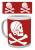UNCHARTED 4 - Kubek - 300 ml - Czerwona Czaszka