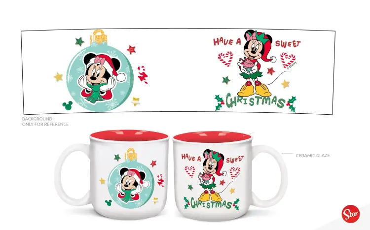 MINNIE - Wesołych Świąt - Kubek śniadaniowy - 14oz