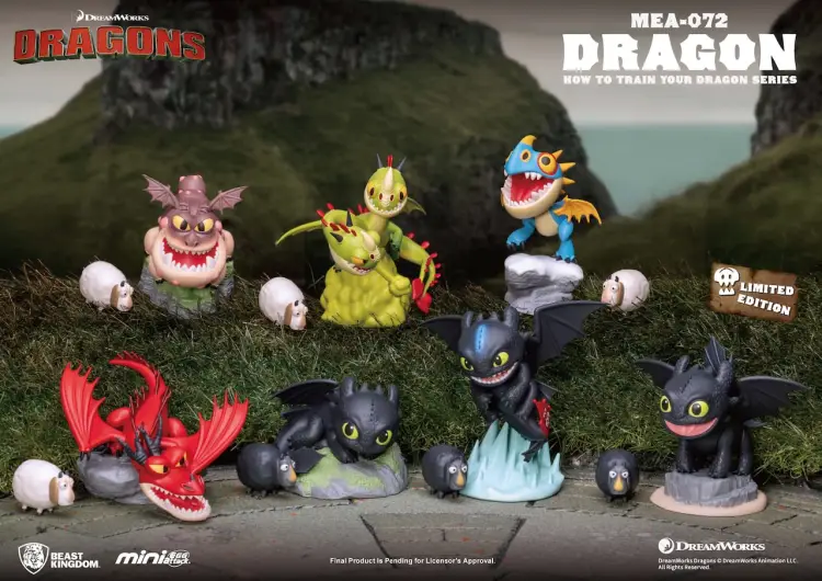 Jak wytresować smoka - zestaw 6 figurek Blind Box 9 cm