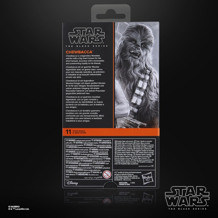 STAR WARS - Chewbacca - Figurka czarna seria 15 cm
